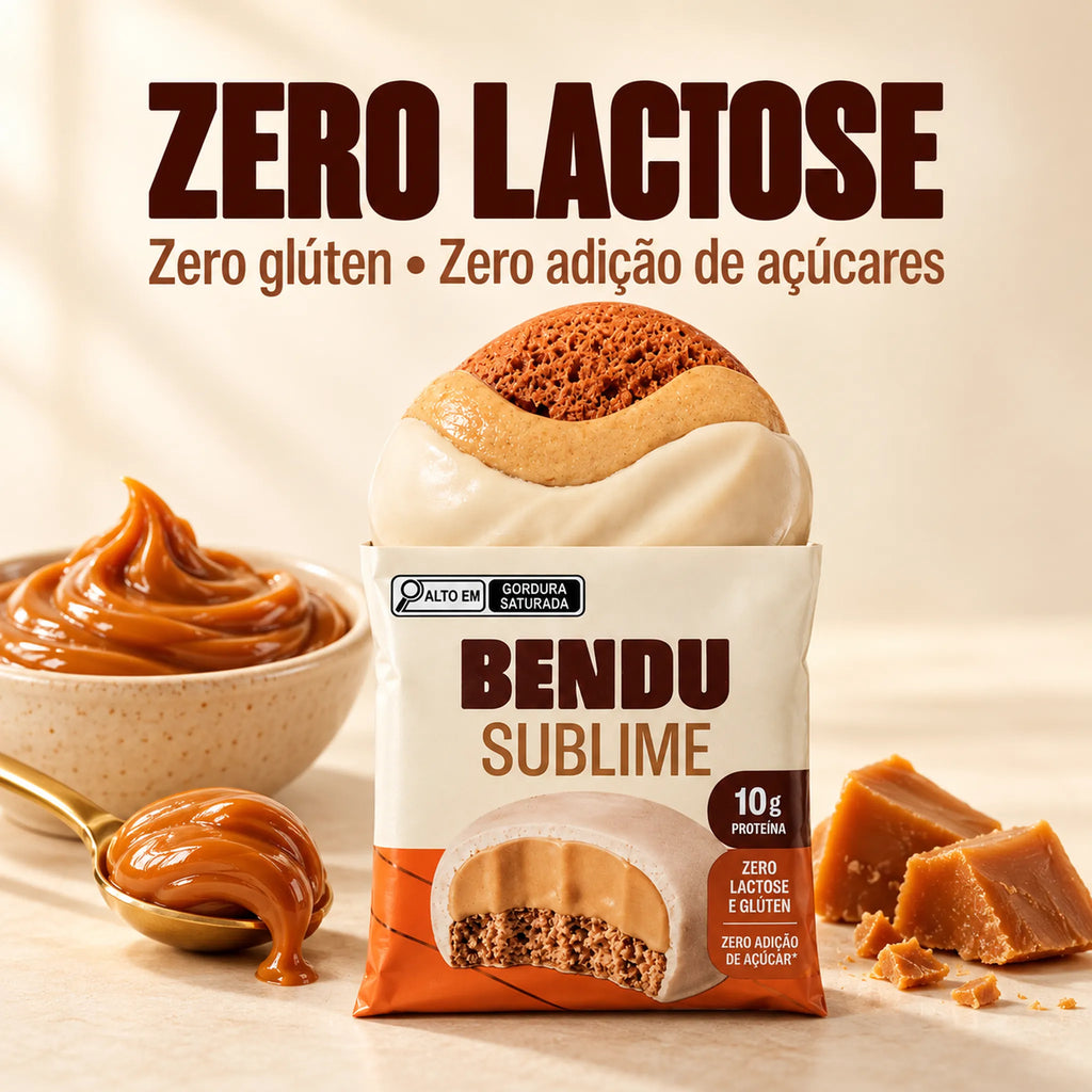 Sublime Bendu 40g zero lactose, zero glúten e zero adição de açúcares