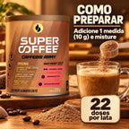 Como preparar o Supercoffee 3.0 220g Caffeine Army: 10 g em 100 ml de água quente