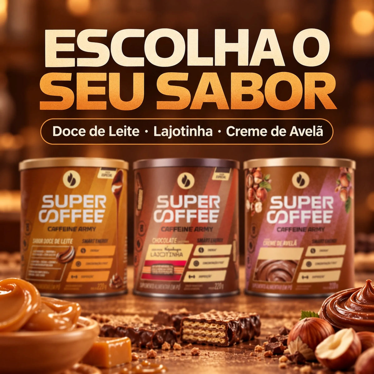 Sabores do Supercoffee 3.0 220g Caffeine Army, parte 2