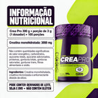Tabela nutricional e ingredientes da creatina Crea Pro 300 g 4Body