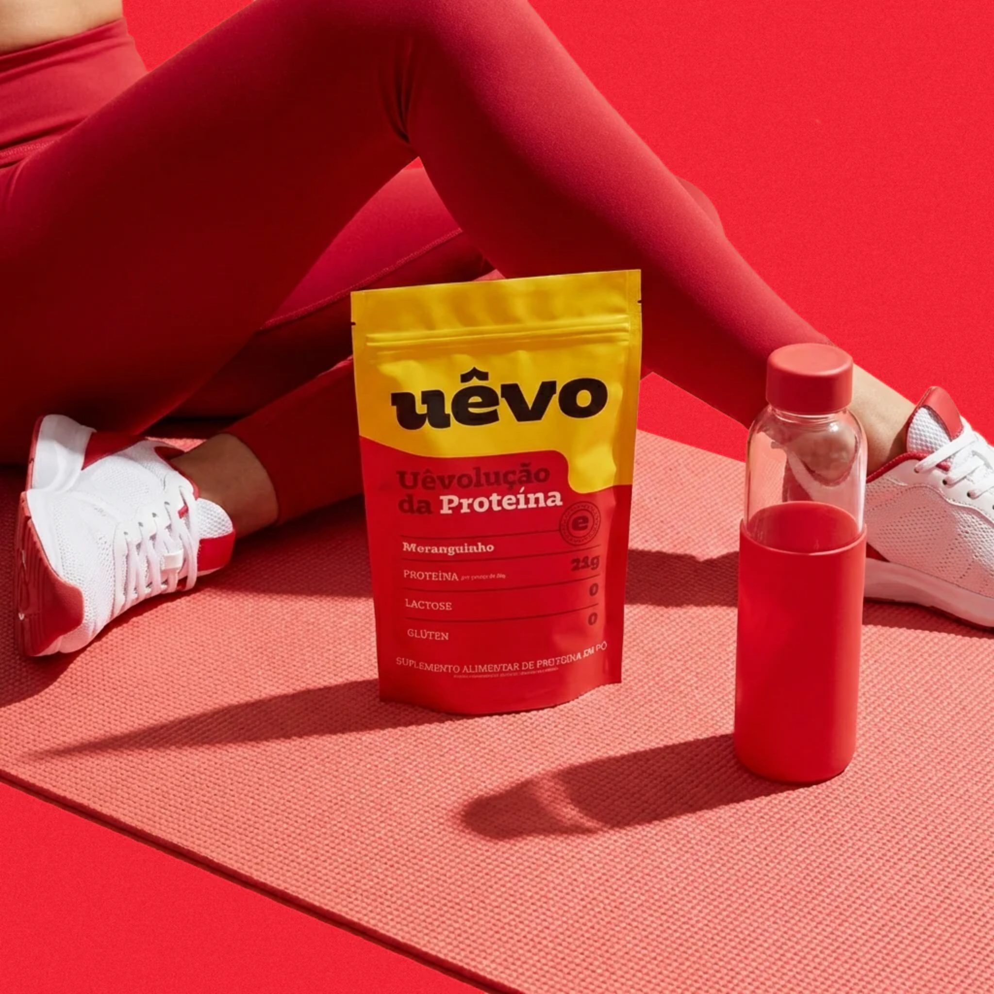 Uêvo Proteína 420g Proteína da Clara do Ovo Sem Lactose e Sem Glúten