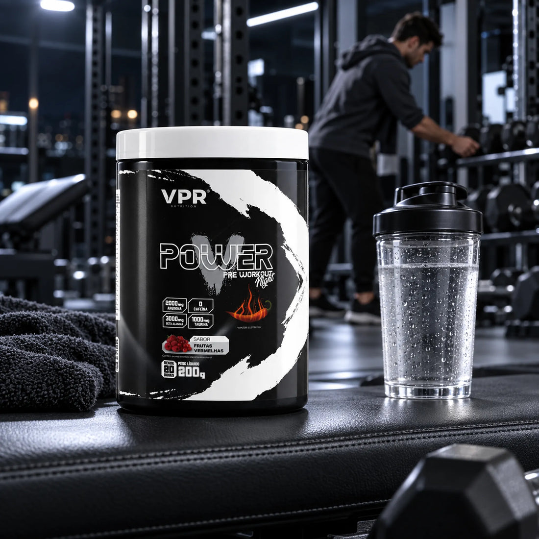 V Power Night - VPR Nutrition 200g - Pré-Treino Sem Cafeína