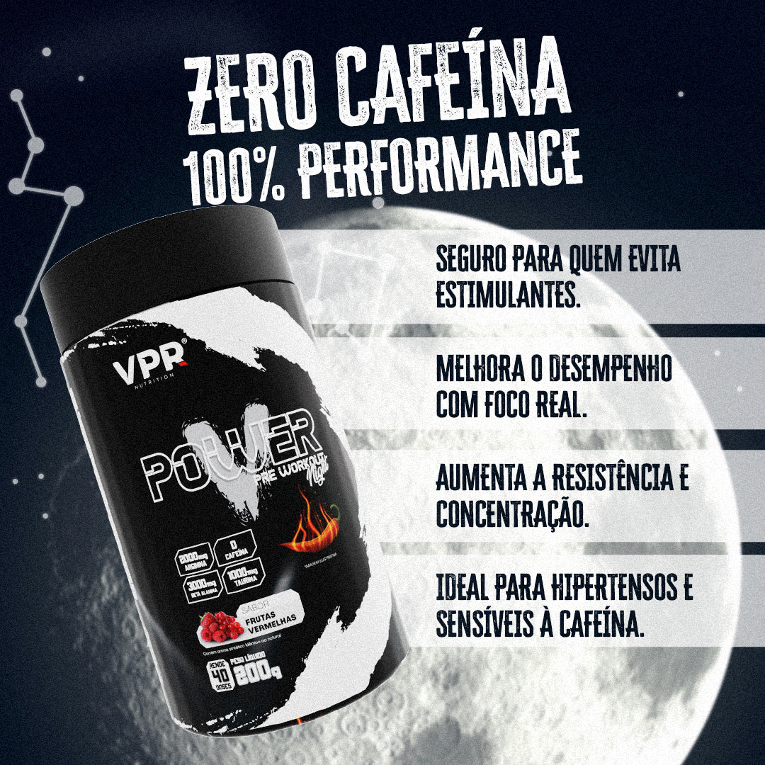 V Power Night - VPR Nutrition 200g - Pré-Treino Sem Cafeína, foto 2