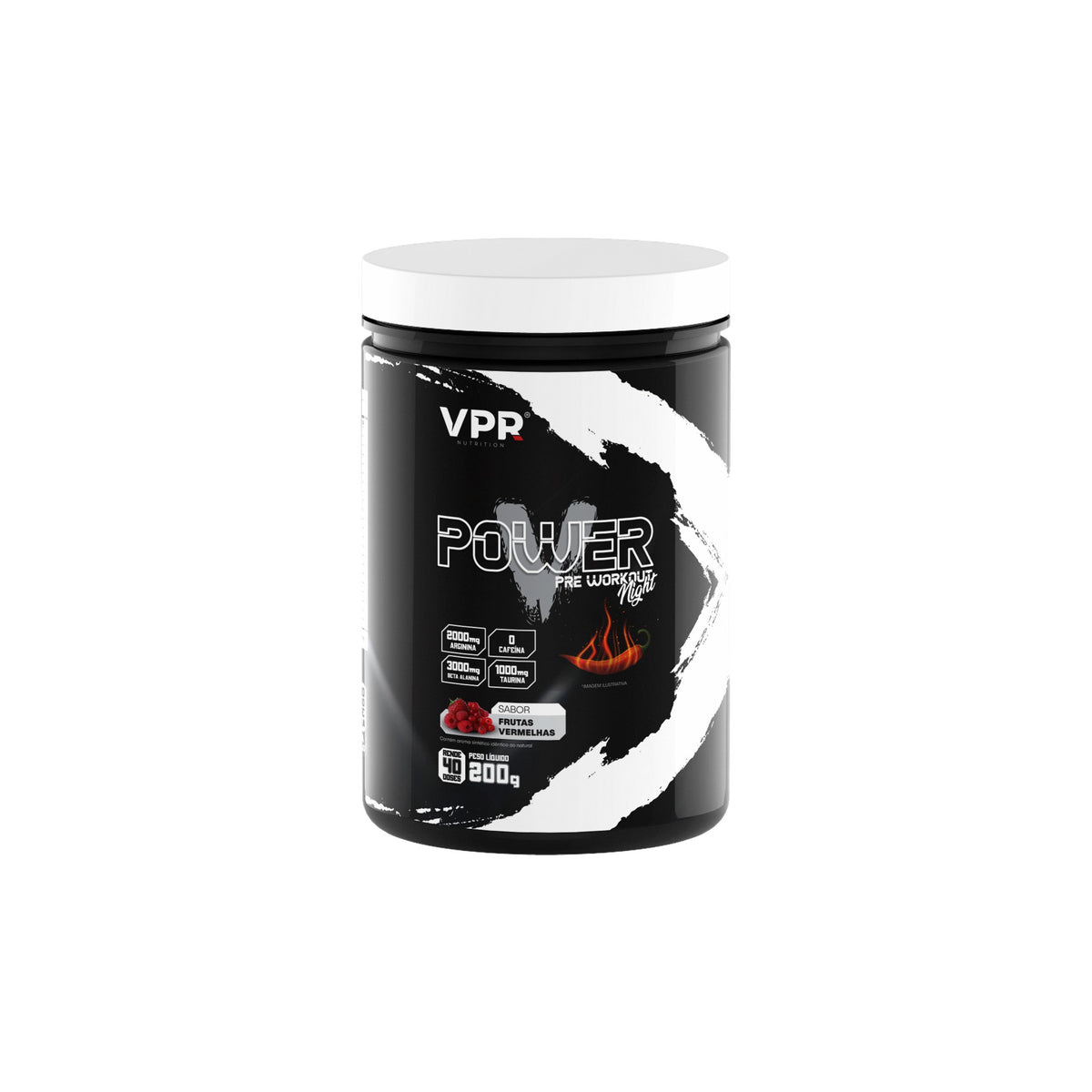 V Power Night - VPR Nutrition 200g - Pré-Treino Sem Cafeína, foto 1