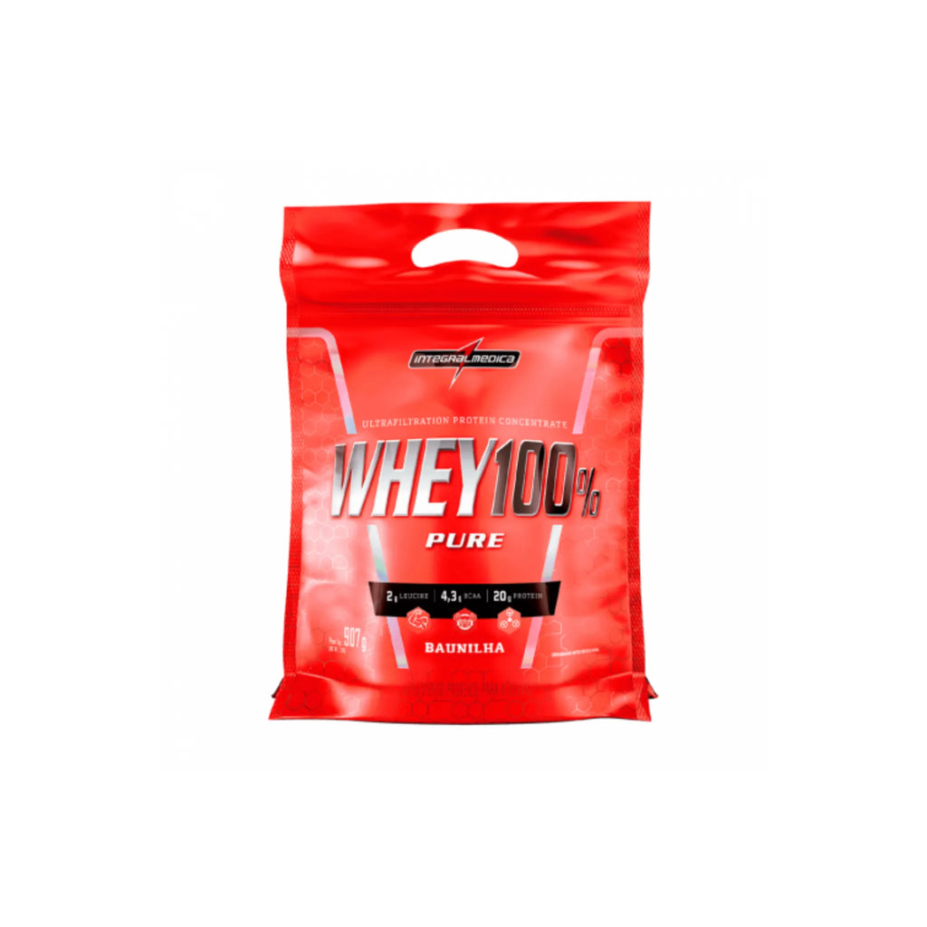 100% whey Refil 900g - IntegralMédica, Baunilha