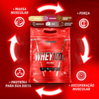 100% whey Refil 900g - IntegralMédica, foto 3