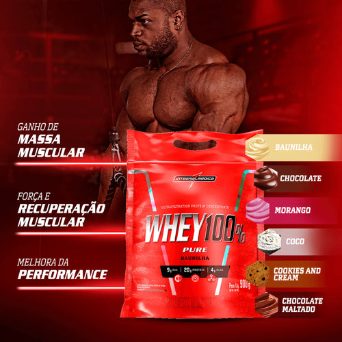 100% whey Refil 900g - IntegralMédica, foto 2