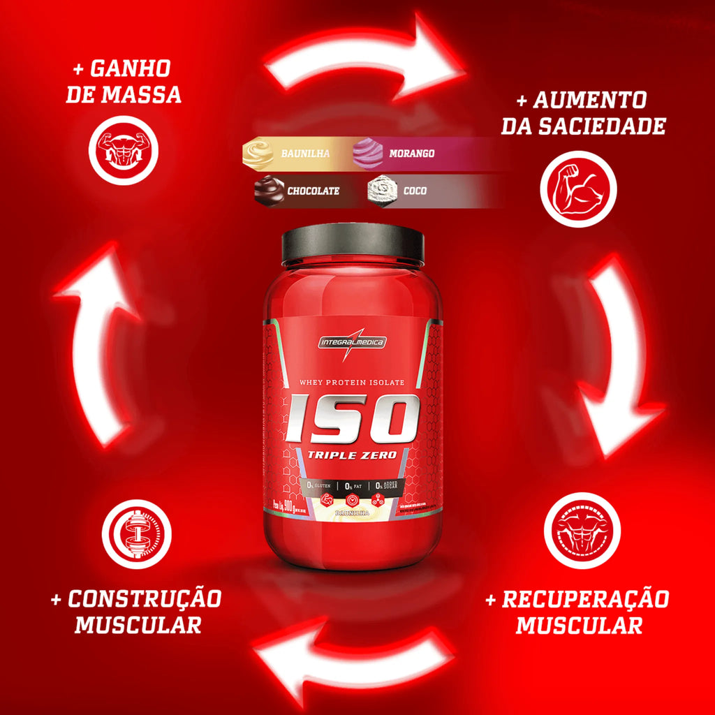 Iso Triple Zero whey isolado Integral Medica - 907g, foto 2