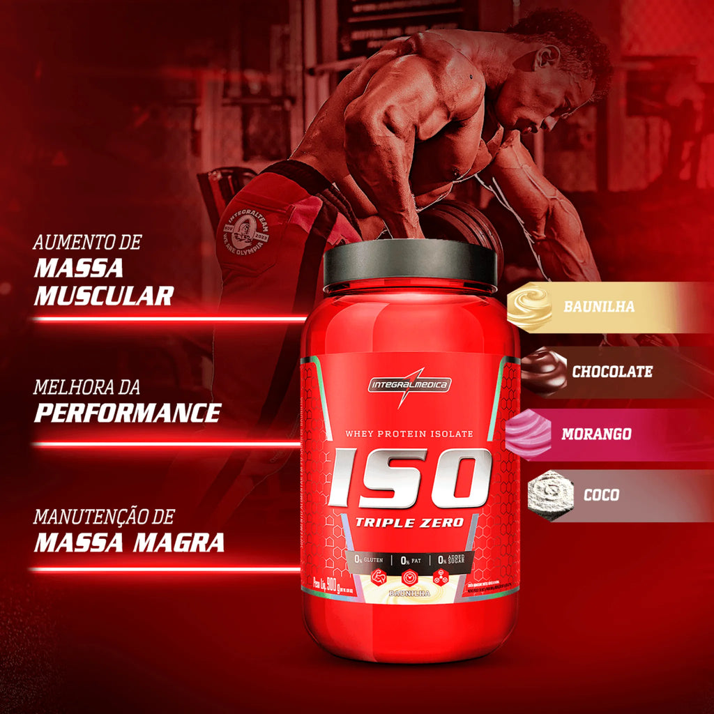 Iso Triple Zero whey isolado Integral Medica - 907g, foto 3