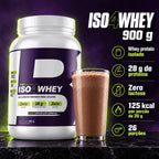 Whey isolado Iso4Whey 900g 4Body com 28g de proteína, zero lactose e 26 porções