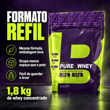 Carregar imagem no visualizador da galeria, Embalagem refil de 1,8kg do whey protein concentrado 4Pure Whey 4Body
