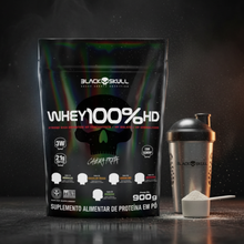 Carregar imagem no visualizador da galeria, Whey 100% HD black skull 900g refil

