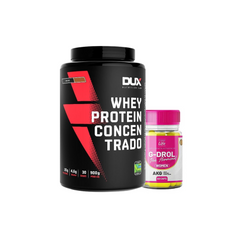 Whey DUX Protein Concentrado 900g + G-DROL Women Corpo Life
