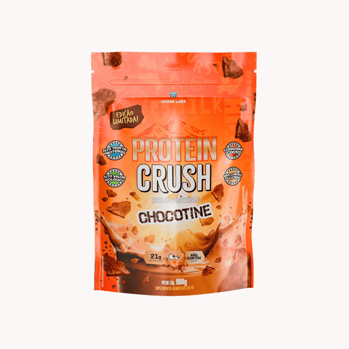 Protein Crush 900g - Whey Protein Under Labz 900g, Chocotine - lançamento
