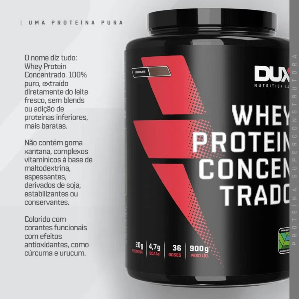 Whey Protein Concentrado 900g - Dux Nutrition - Body Suplementos