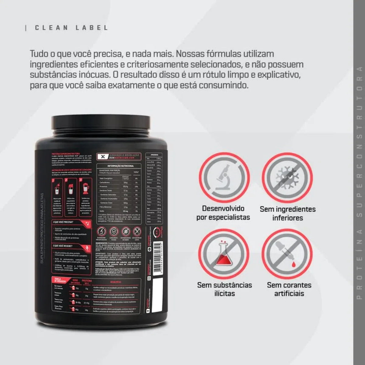 Whey Protein Concentrado 900g - Dux Nutrition - Body Suplementos