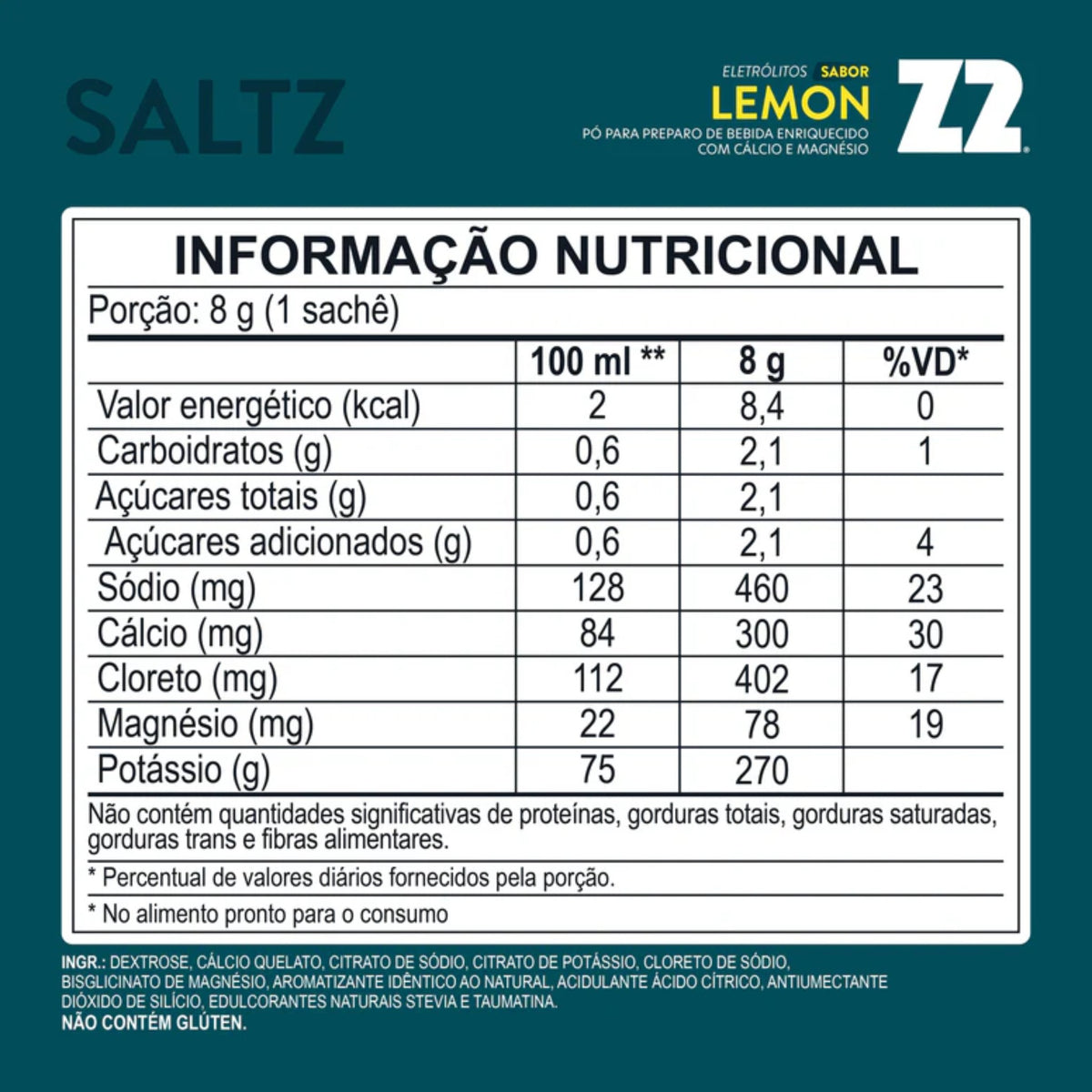 Z2 Saltz Eletrólitos - 1 Sachê 8g, foto 4